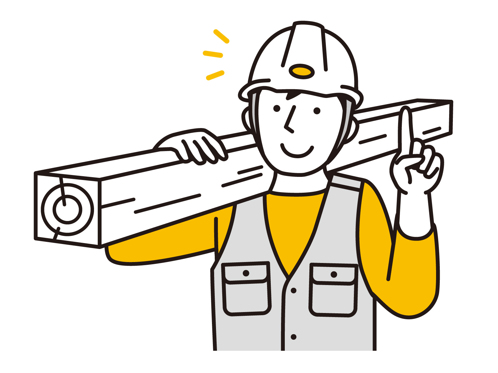 大工さんのイラスト