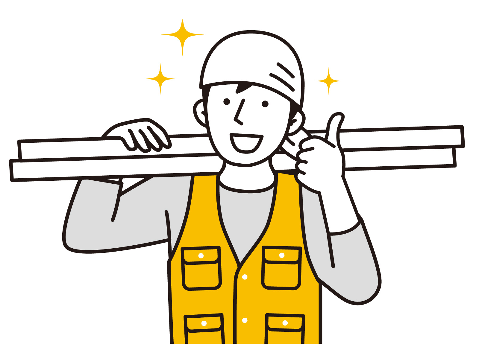 大工さんのイラスト