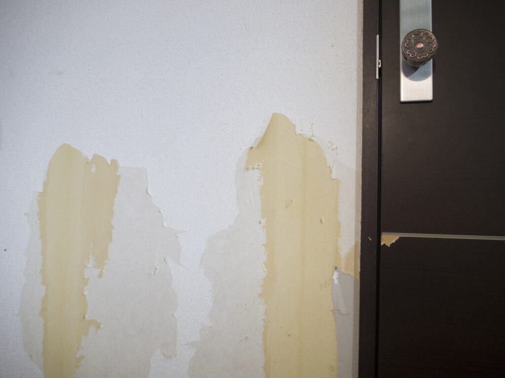 ボロボロの壁紙クロス